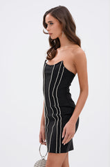 A LITTLE PARTY NEVER HURT BANDAGE MINI DRESS