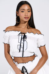 LINDSEY CROPPED TOP