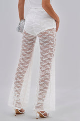 HOT STUFF LACE FLARE LEGGING