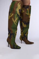 AZALEA WANG AMBY BUCKET BOOT IN GREEN