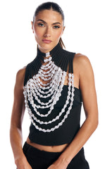 NEVER LOSE ME BEADED TOP