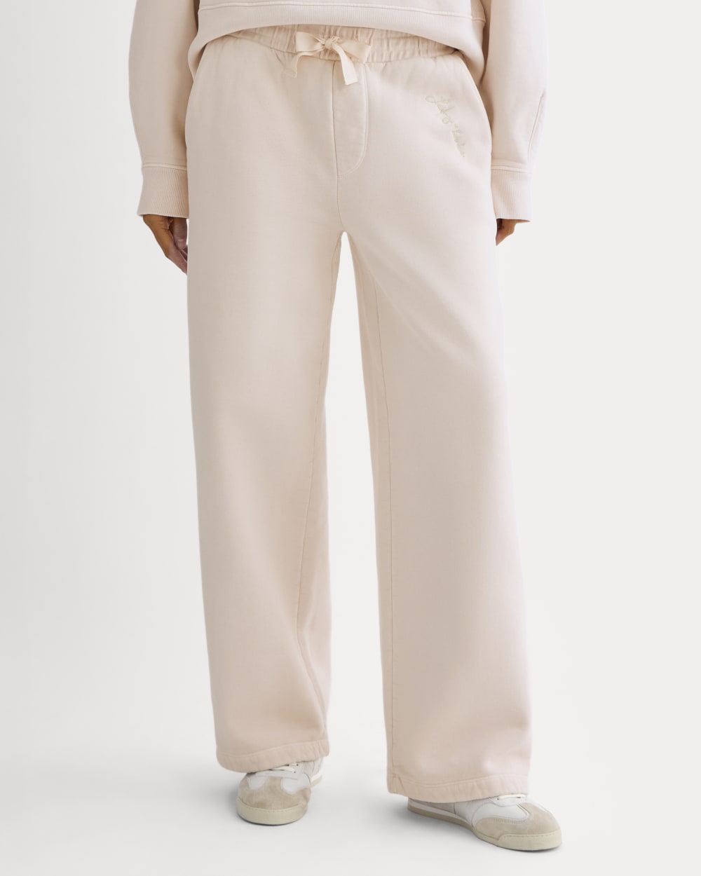Everlane x The Laufey Foundation Wide-Leg Sweatpant | Pale Peony