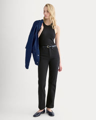 High-Rise Cigarette Jean | Black