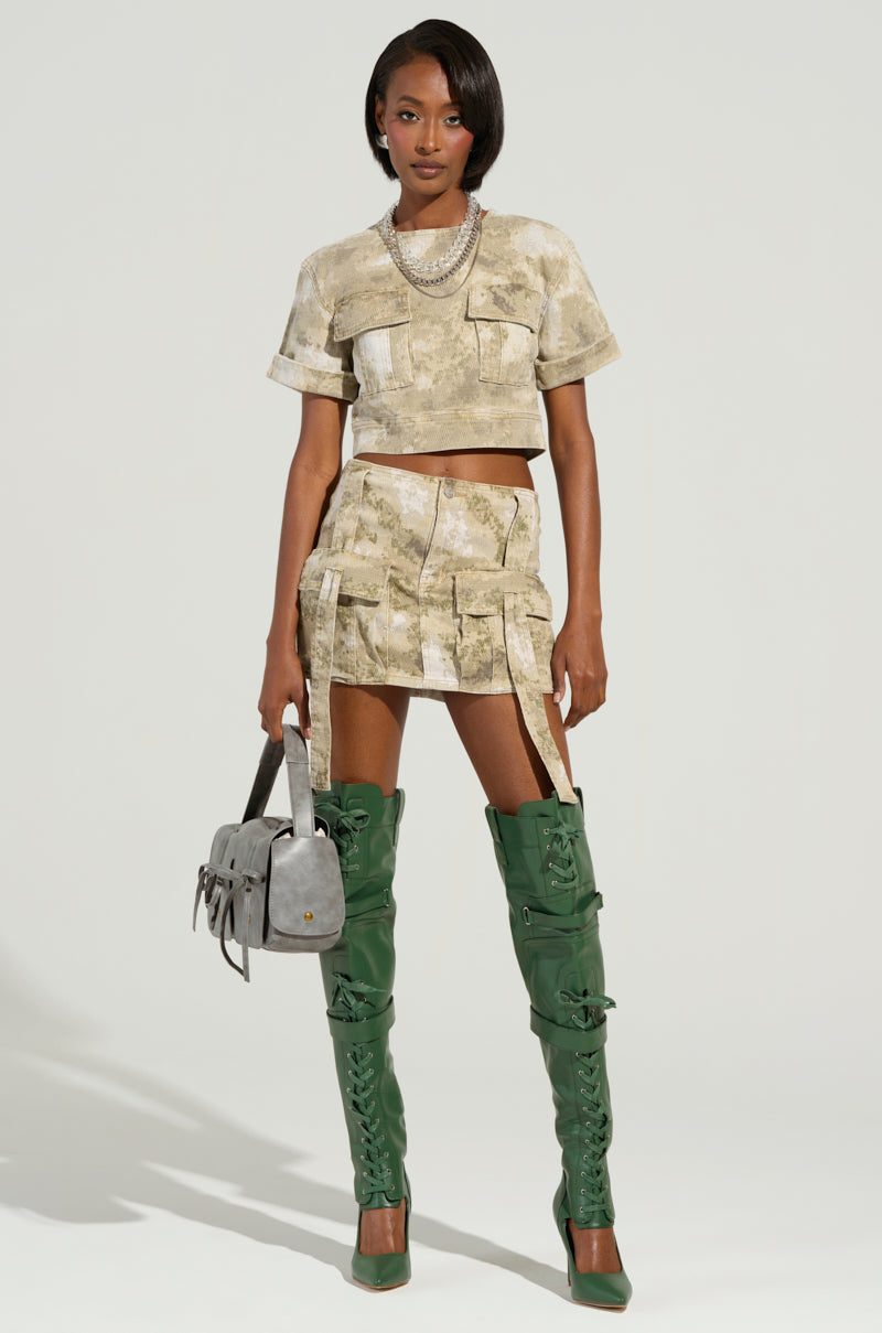 READY FOR WHATEVER CAMO SHORT SLEEVE SHIRT