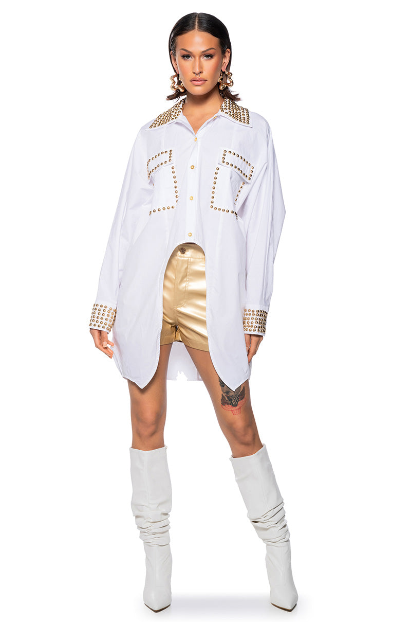 24 CARAT BUTTON DOWN POPLIN SHIRT