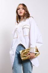 24 CARAT BUTTON DOWN POPLIN SHIRT