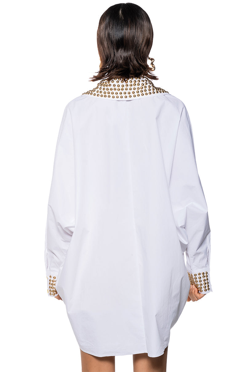 24 CARAT BUTTON DOWN POPLIN SHIRT
