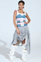 DONT MESS WITH ME MIDI SKIRT