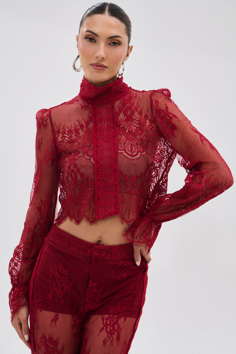 LOVE LOST LACE BLOUSE