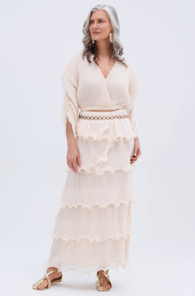 RUFFLE HEAVEN MAXI SKIRT