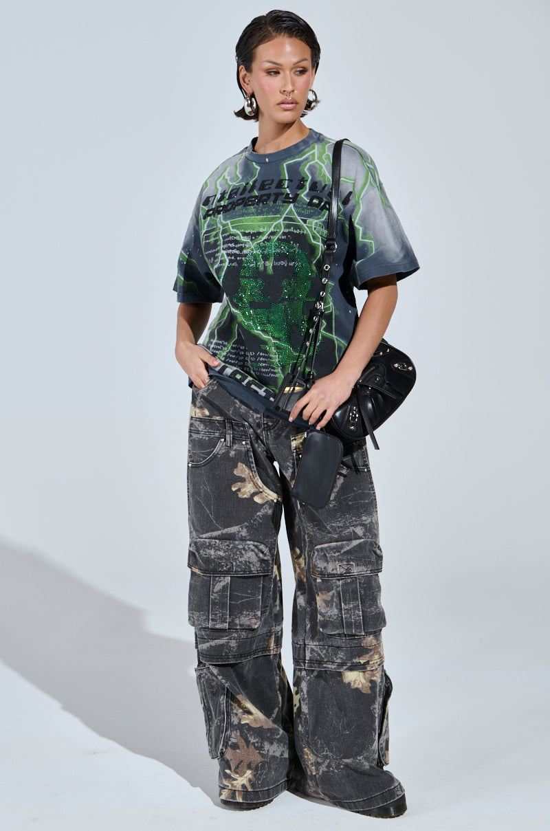 DOWN AND DIRTY CARGO CAMO PANT