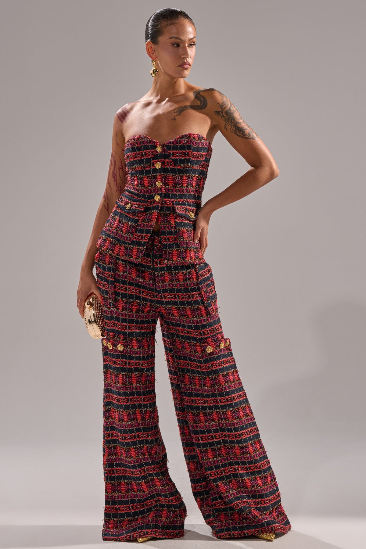 ONLY THINK ABOUT YOU TROUSER IN TWEED