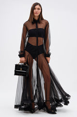 COOL GIRL MESH LAYERING MAXI DRESS