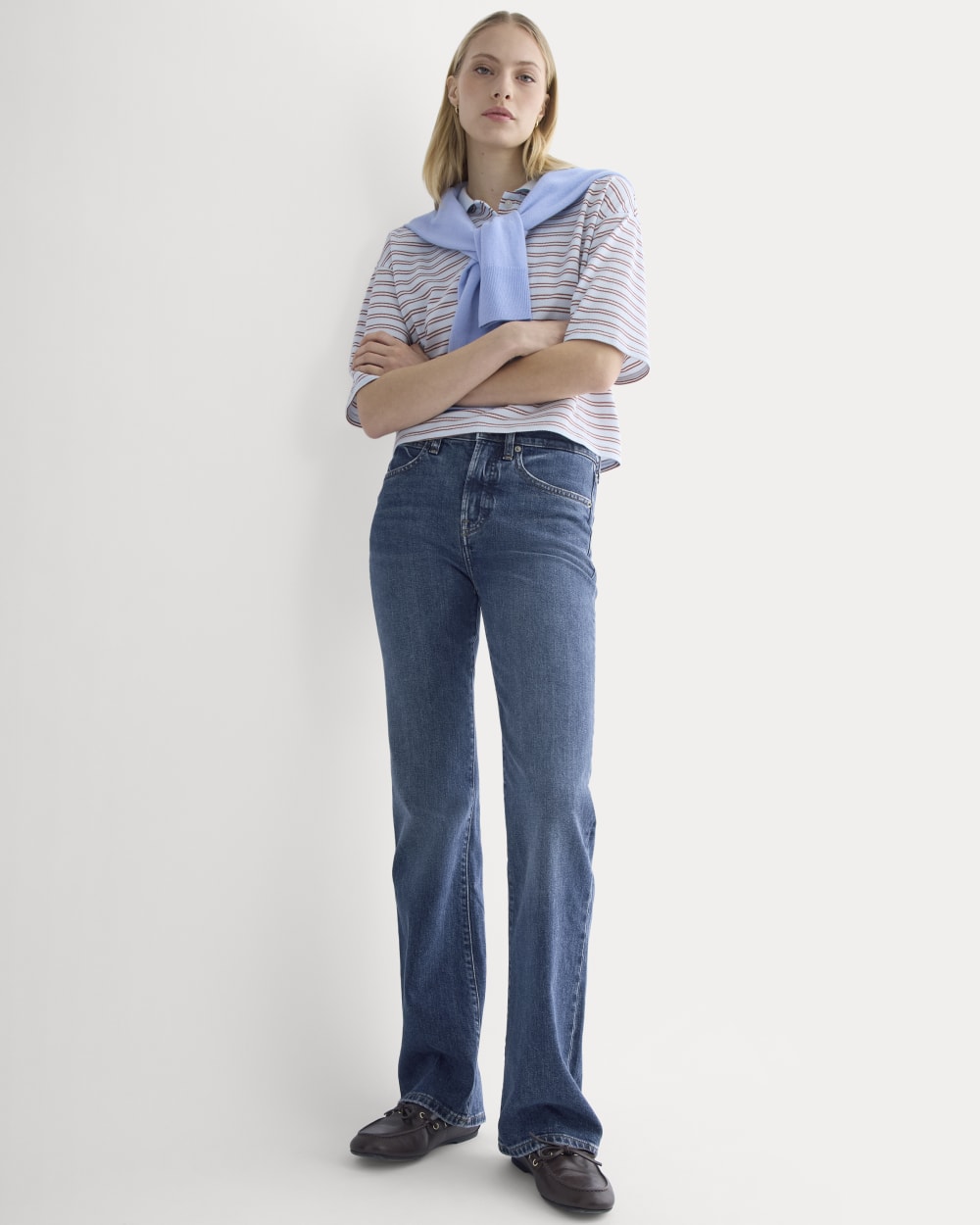 High-Rise Slim Bootcut Jean | Dark Indigo