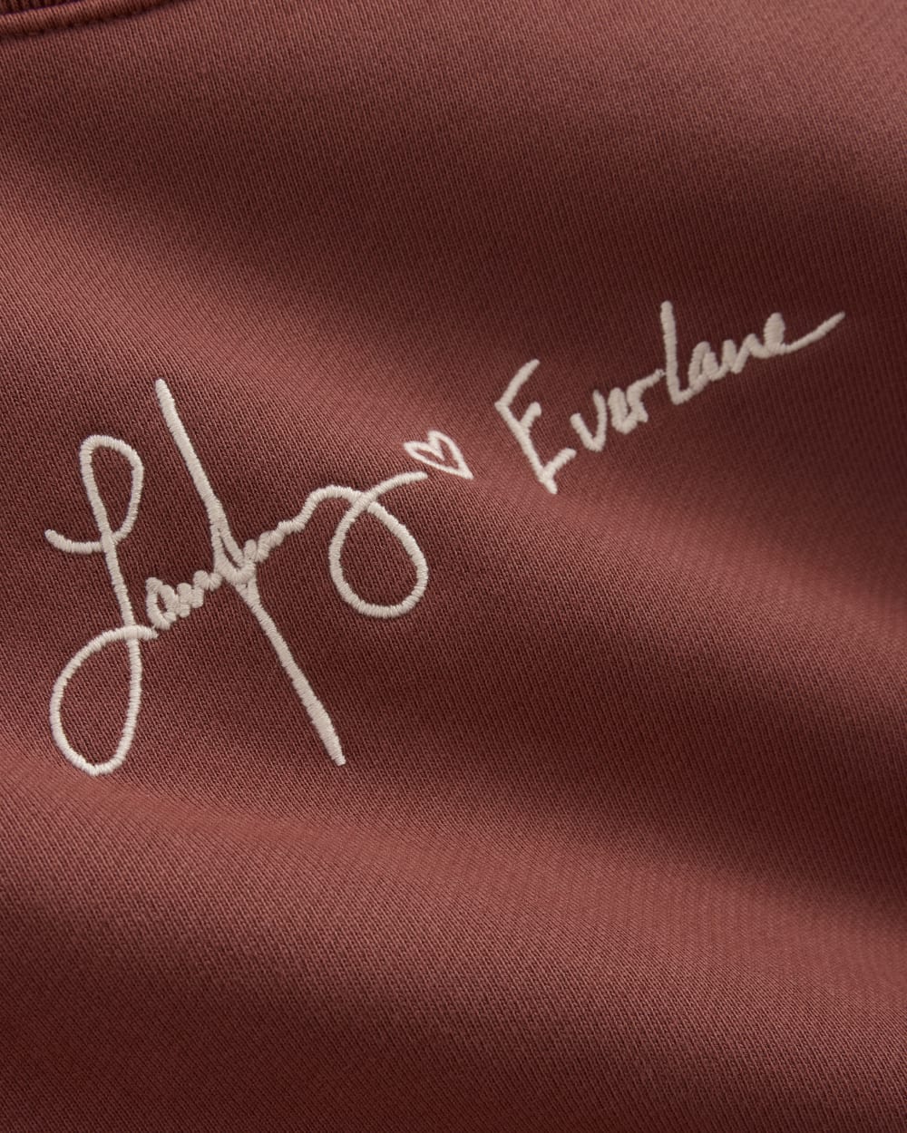 Everlane x The Laufey Foundation Cropped Sweatshirt | Dusty Red