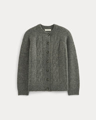 Cloud Cable Cardigan | Heather Charcoal