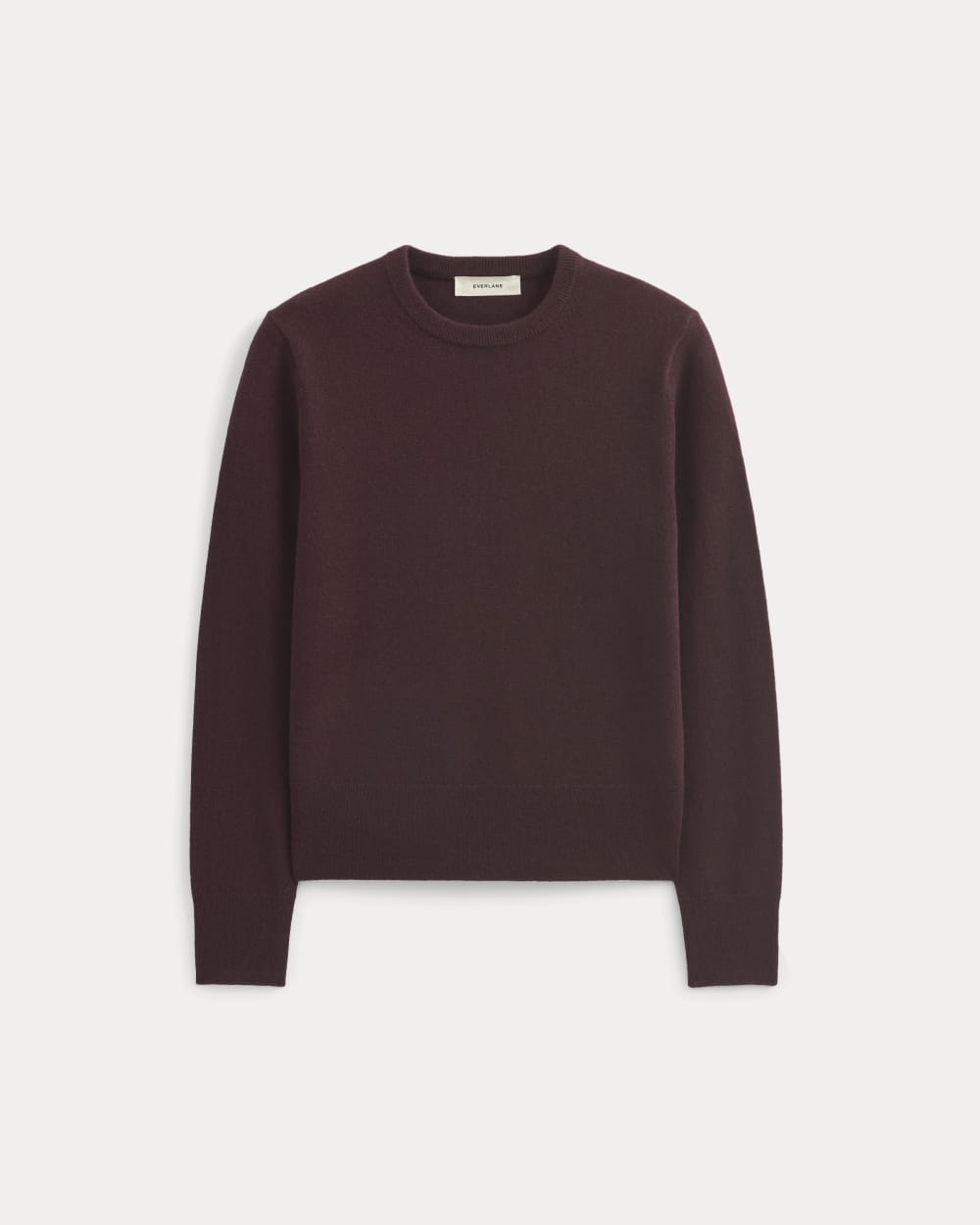 Cashmere Slim Crew Sweater | Wine