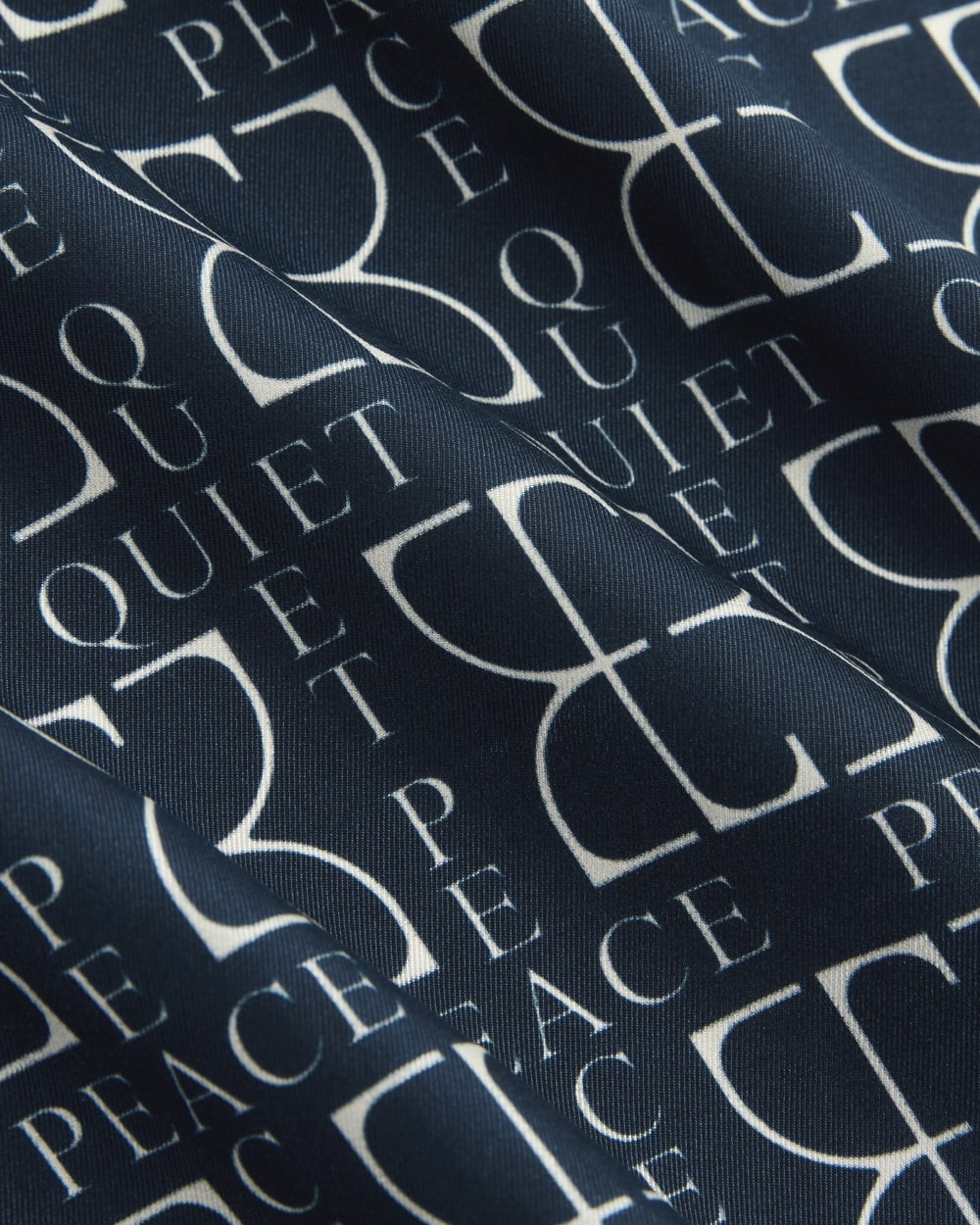 Everlane x Peace & Quiet Silk Bandana |  Navy