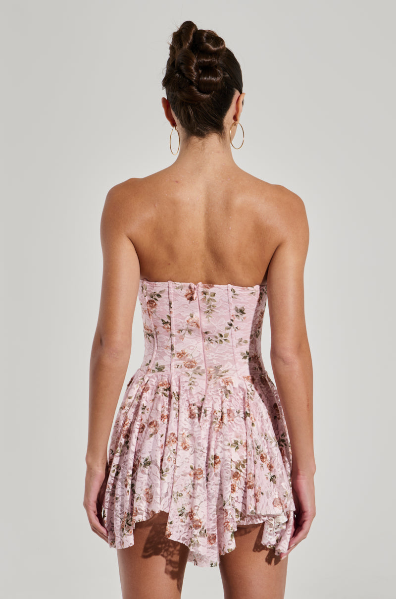 A KEEPER LACE MINI DRESS