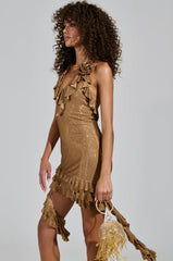 GIRLS JUST WANNA HAVE FUN RHINESTONE MINI DRESS