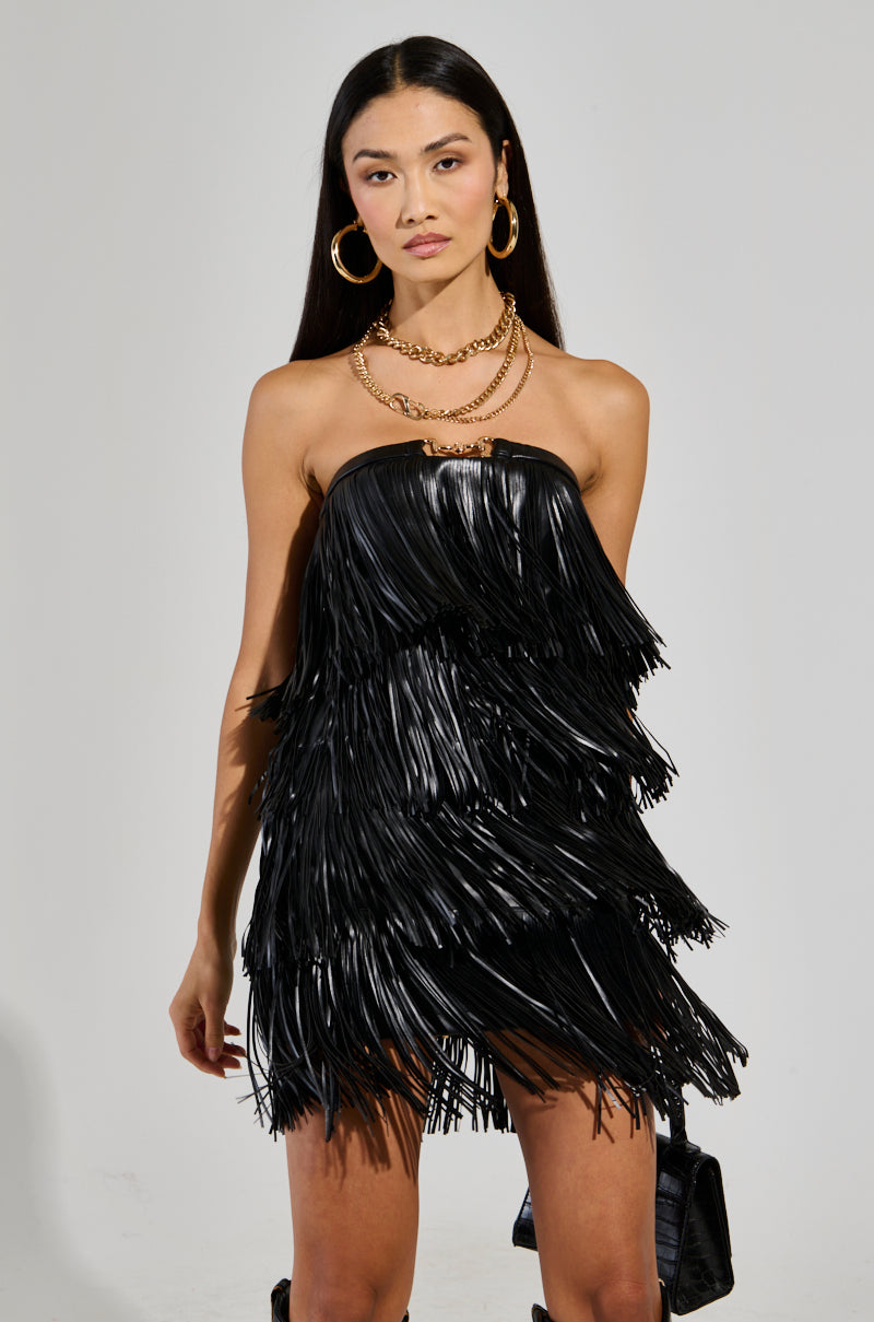 FRINGE ME UP MINI DRESS