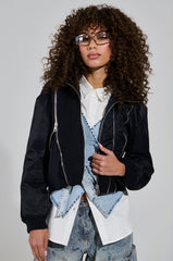 DUKE ZIPPER DETAIL BOMBER