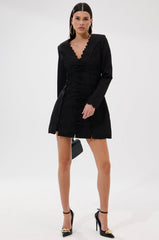 CUTE AS CAN BE MINI DRESS WITH BOWS