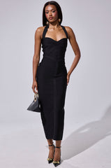 LOVELY DAYS BANDAGE MIDI DRESS