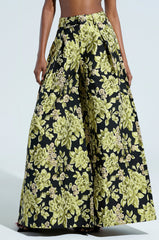 BUY MYSELF FLOWERS BROCADE TROUSER