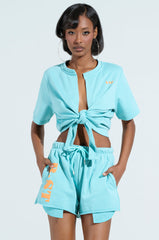 FRESH AIR TIE FRONT TOP