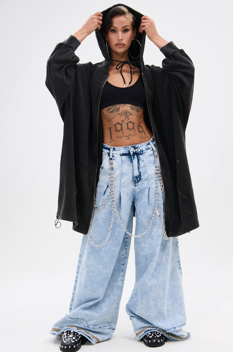 IN CHARGE WIDE LEG DENIM PANT