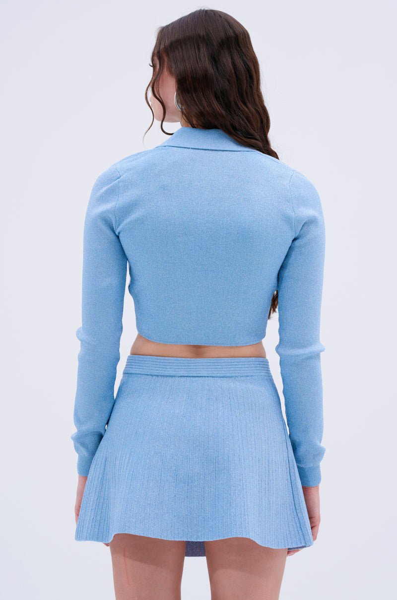 ICY BLUE SPARKLE CARDIGAN