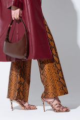 AZALEA WANG AMENRA SNAKE SANDAL HEEL