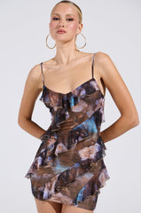 ACT LIKE IT FLORAL PRINTED MINI DRESS