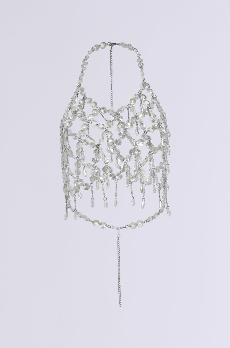 FANTASY DROP RAZOR CRYSTAL BODY CHAIN TOP