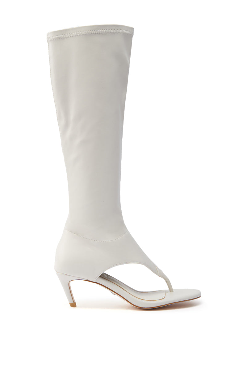AZALEA WANG CECILE BONE SANDAL STILETTO