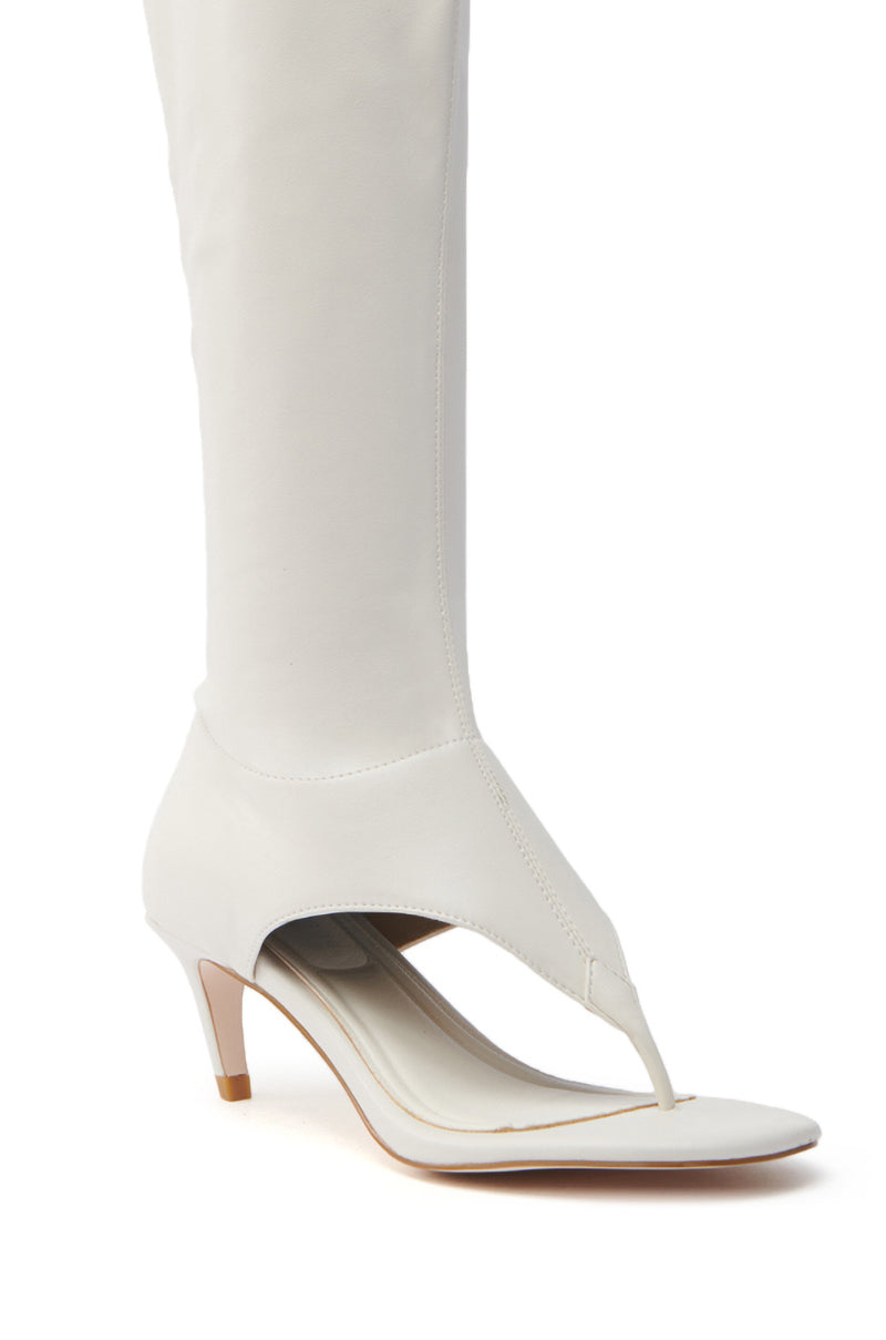 AZALEA WANG CECILE BONE SANDAL STILETTO