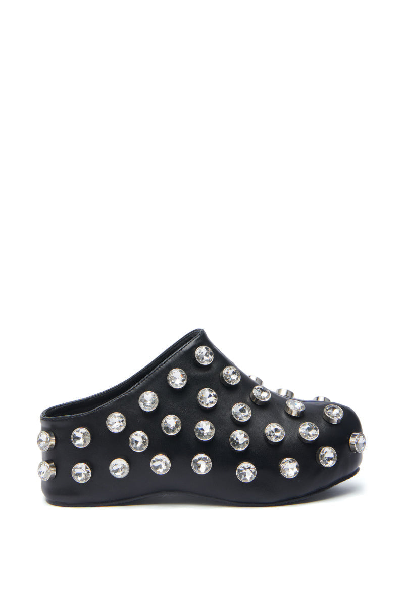 AZALEA WANG DARWIN STONE RHINESTONE EMBELLISHED CLOG