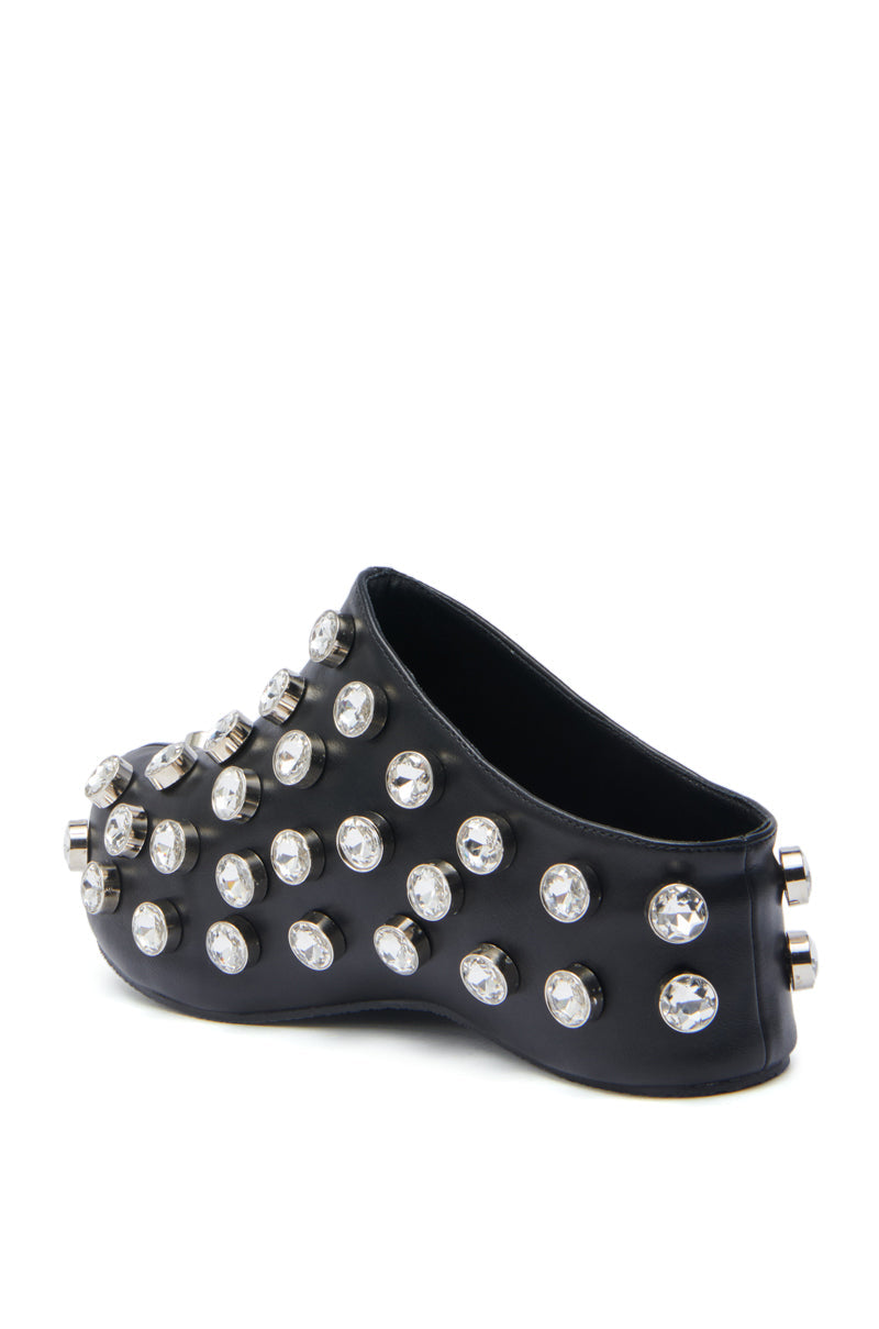 AZALEA WANG DARWIN STONE RHINESTONE EMBELLISHED CLOG