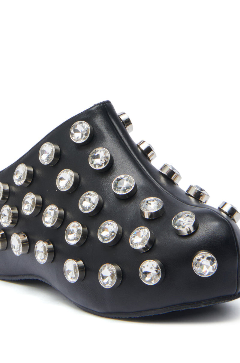 AZALEA WANG DARWIN STONE RHINESTONE EMBELLISHED CLOG