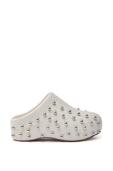 AZALEA WANG DARWIN STUD FLAT CLOG IN BONE