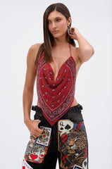FOREVER AND EVER COWL NECK BLOUSE