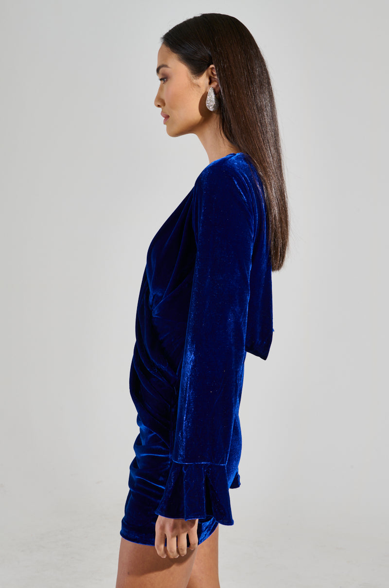BEST DRESSED VELVET MINI DRESS