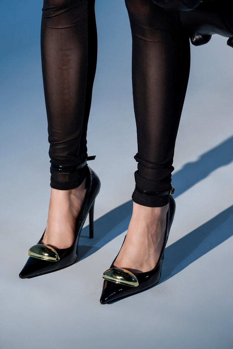 AZALEA WANG ESMARIA BLACK STILETTO PUMP
