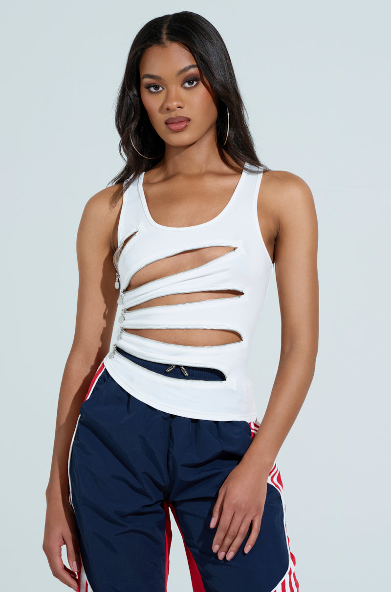 LOVE YOU FOR LIFE TANK WITH ZIPPER