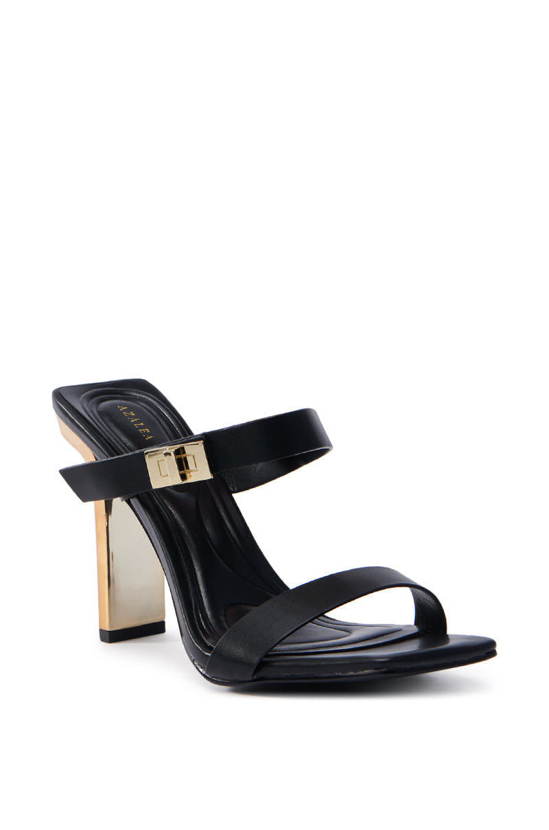 AZALEA WANG FANAKA BLACK CHUNKY SANDAL