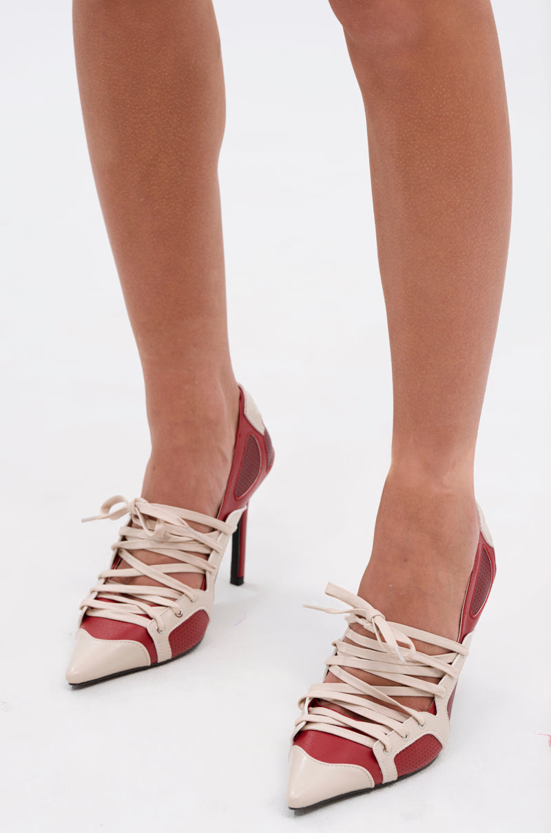 AZALEA WANG FIRST STRING BURGUNDY PUMP