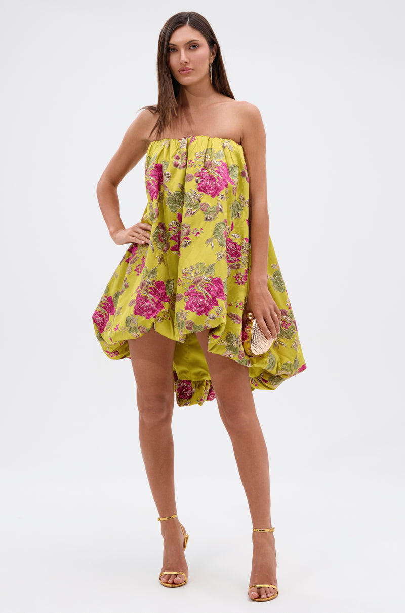 LOVER GIRL BROCADE BUBBLE DRESS