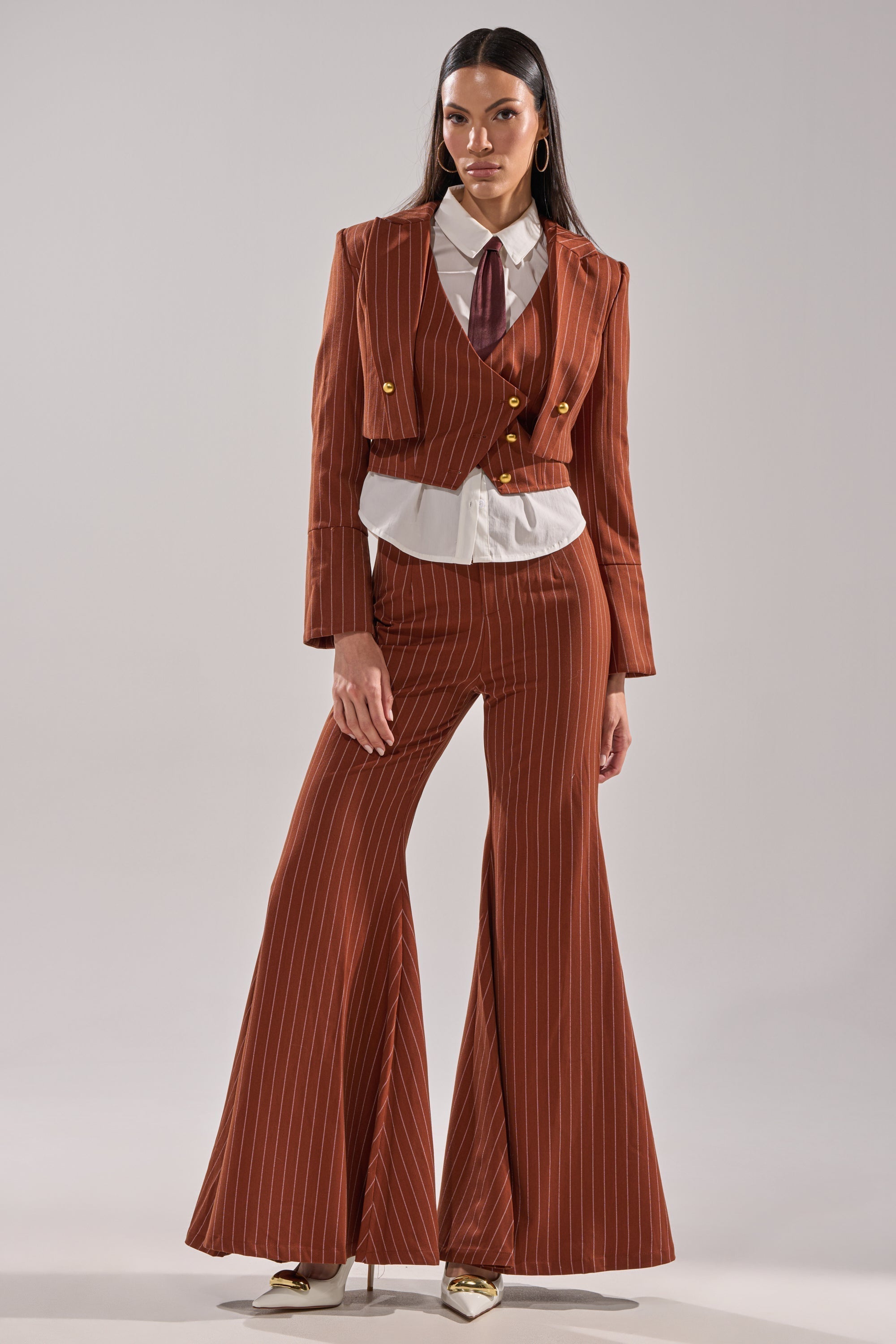 BUSINESS FIRST STRIPE TROUSER
