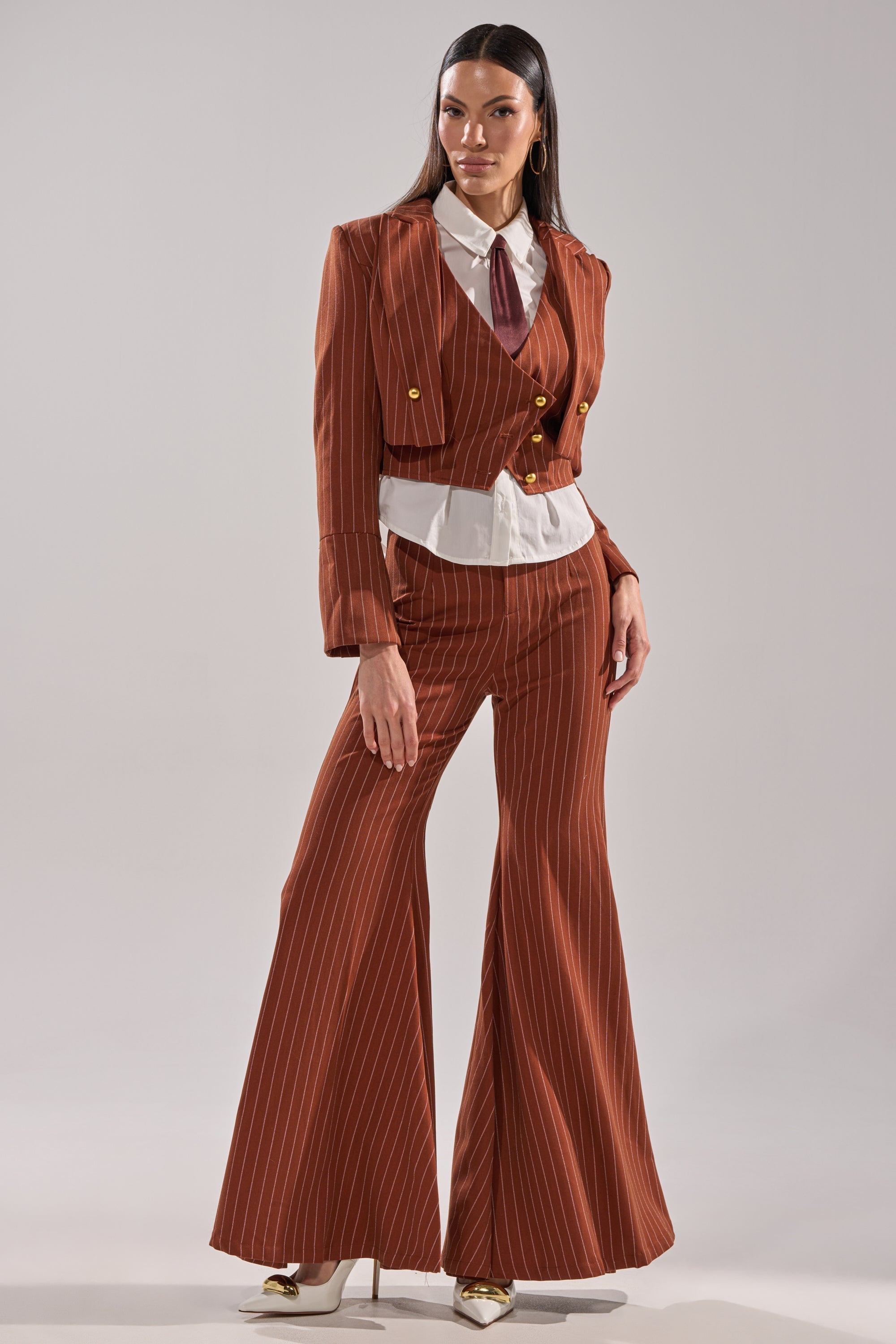 BUSINESS FIRST STRIPE TROUSER